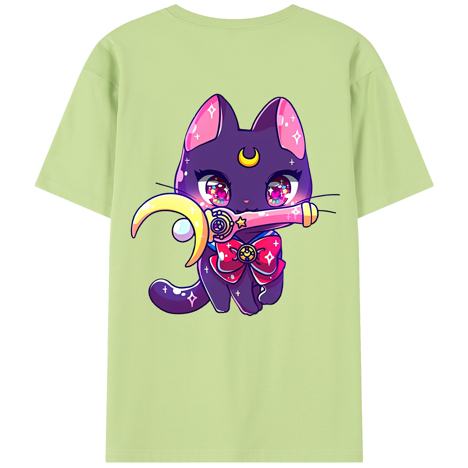 （画像用） 美少女戦士セーラームーン Sailor Moon 綿100％半袖Tシャツ（背面プリント）